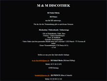 Tablet Screenshot of m-m-discothek.herrich-eventservice.de